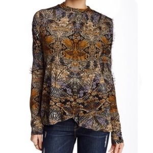 Free People Nouveau Long sleeve mock neck top S